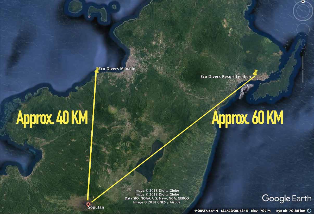 Distance From Soputan